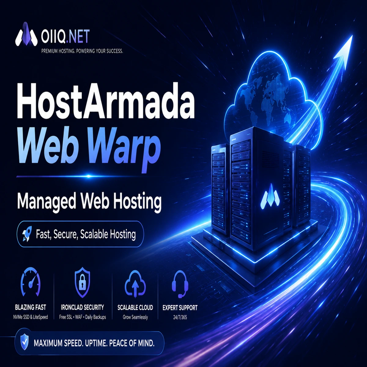 HostArmada Web Warp Managed Web Hosting – 36-Month Initial Term