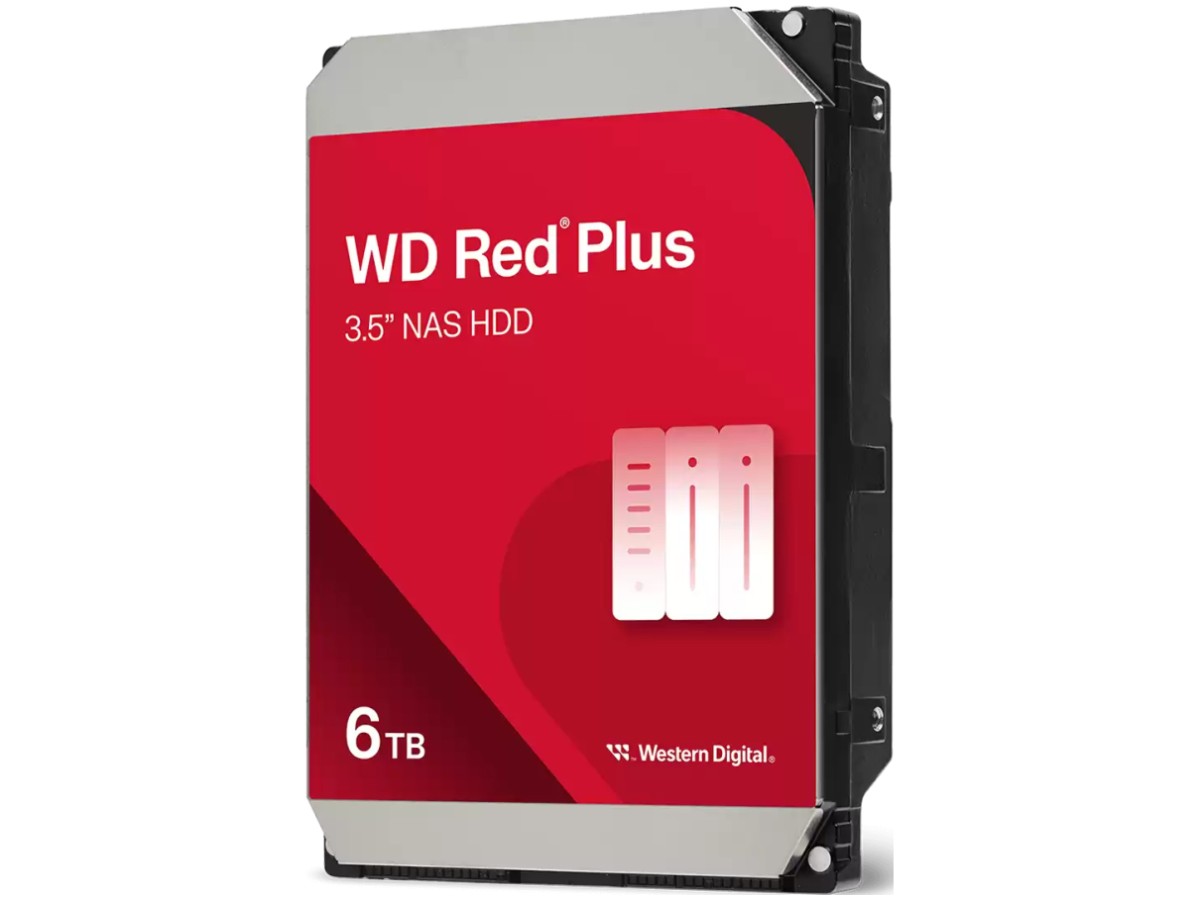 WD Red Plus 6TB 3.5-Inch SATA NAS Hard Drive – WD60EFPX