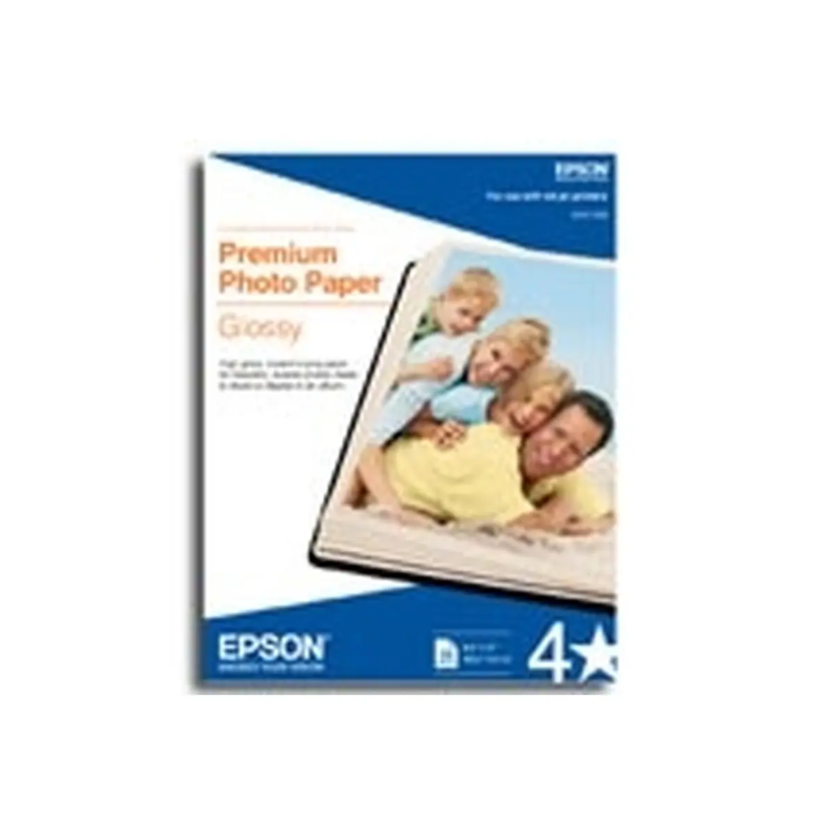Epson Premium Glossy Photo Paper – Letter 8.5" x 11", 50 Sheets – S041667